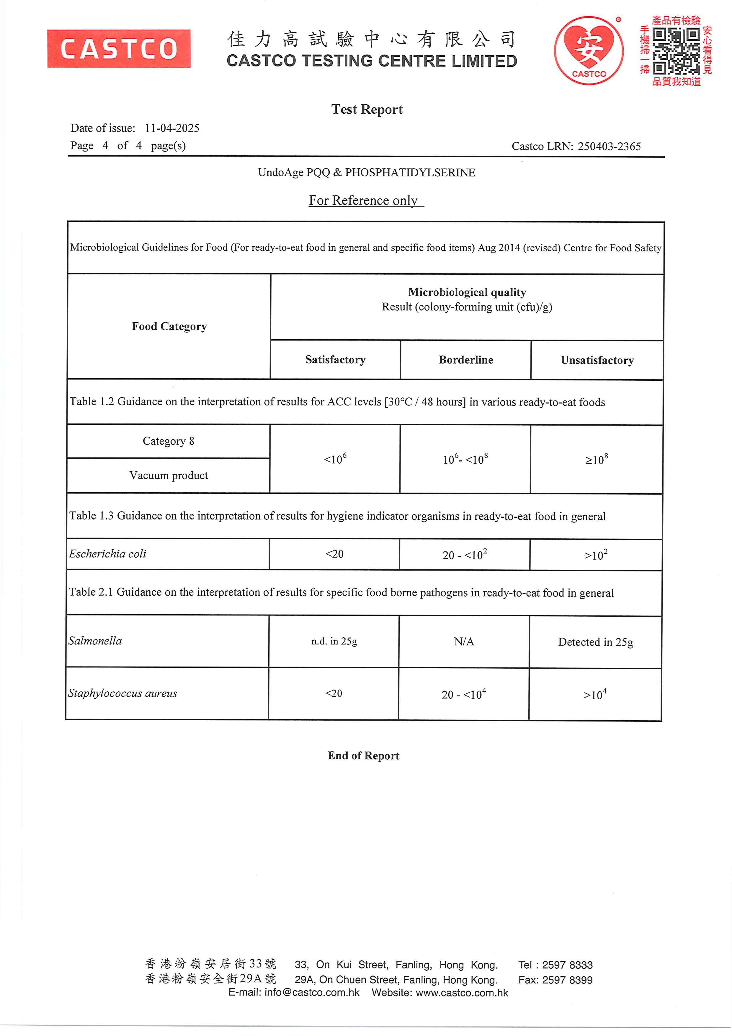 PQQ+PS出厂检测报告原件第4页