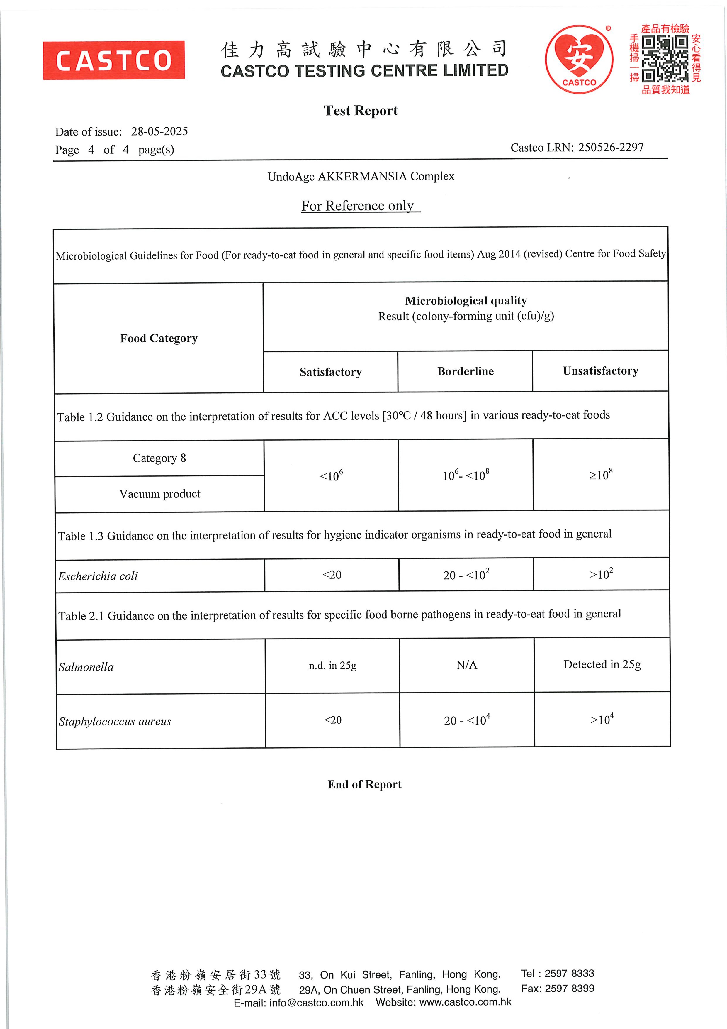 AKK 自律菌出厂检测报告原件第4页